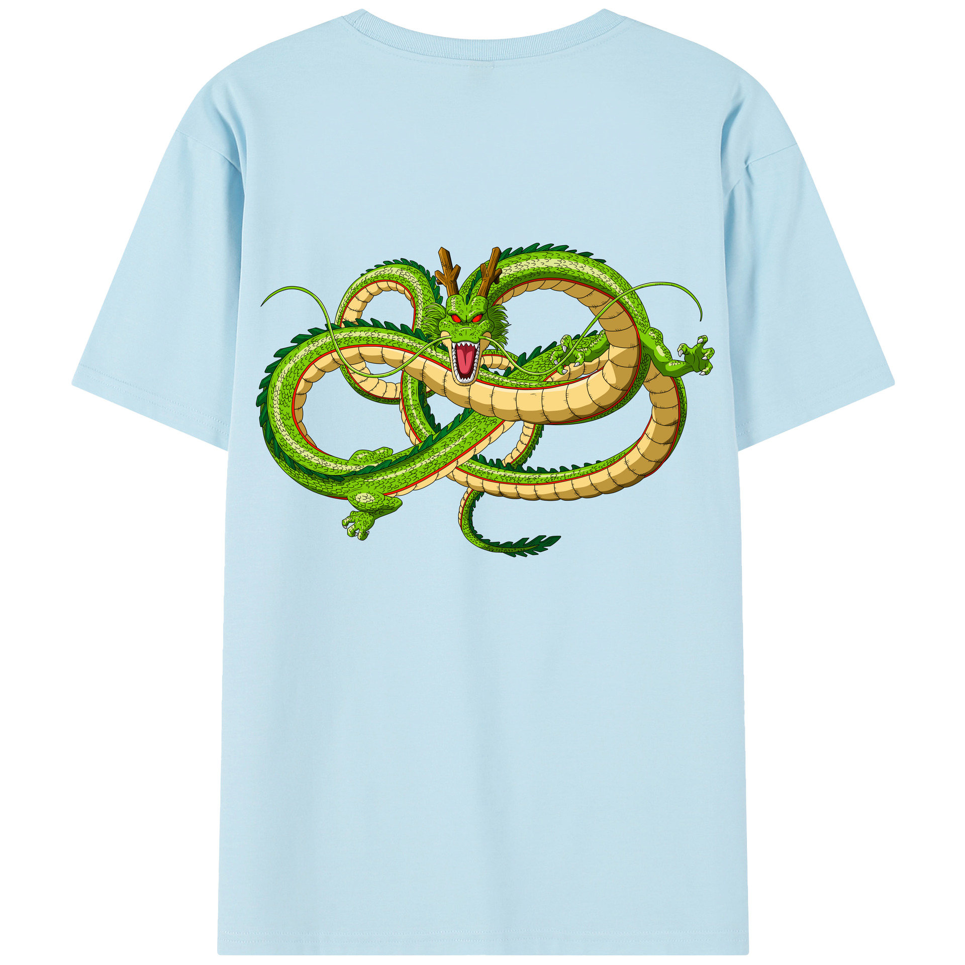 （画像用） ドラゴンボール 神龍 シェンロン DRAGON BALL Shenron 綿100％半袖Tシャツ（背面プリント）